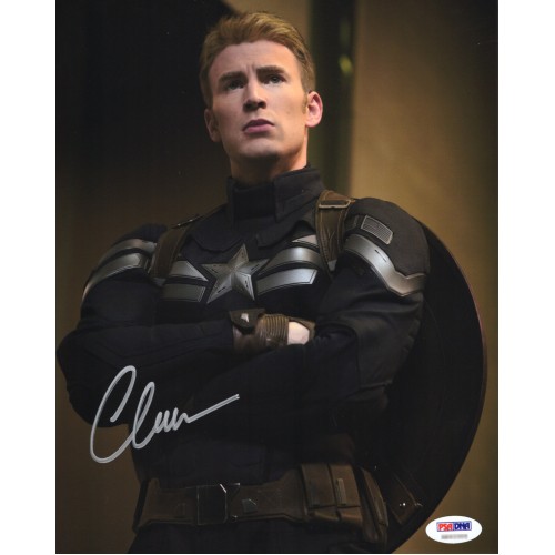 キャプテン・アメリカ クリス・エヴァンス 直筆サイン入り写真 保証書付き vu7 キャプテン・アメリカ クリス・エヴァンス 直筆サイン入り写真